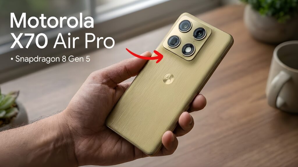Moto X70 Air Pro 5G Launch Ultra-Slim Design Meets 165Hz Display and Snapdragon 8 Gen 5 Power